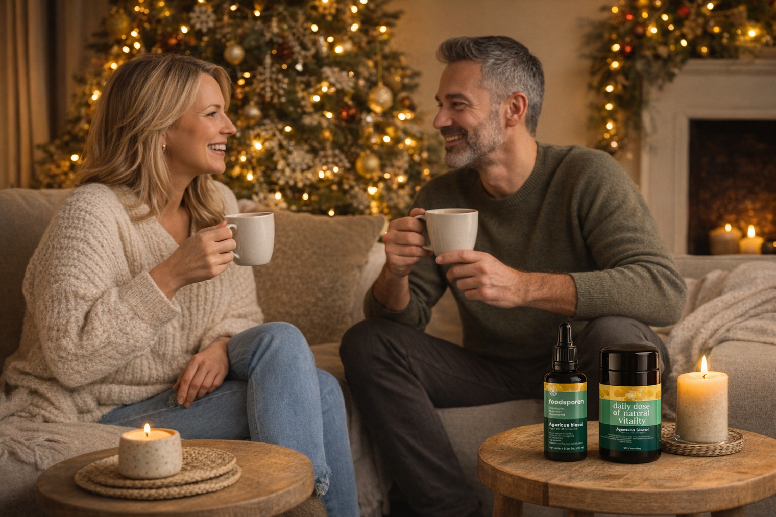 Agaricus Blazei in kerstthee